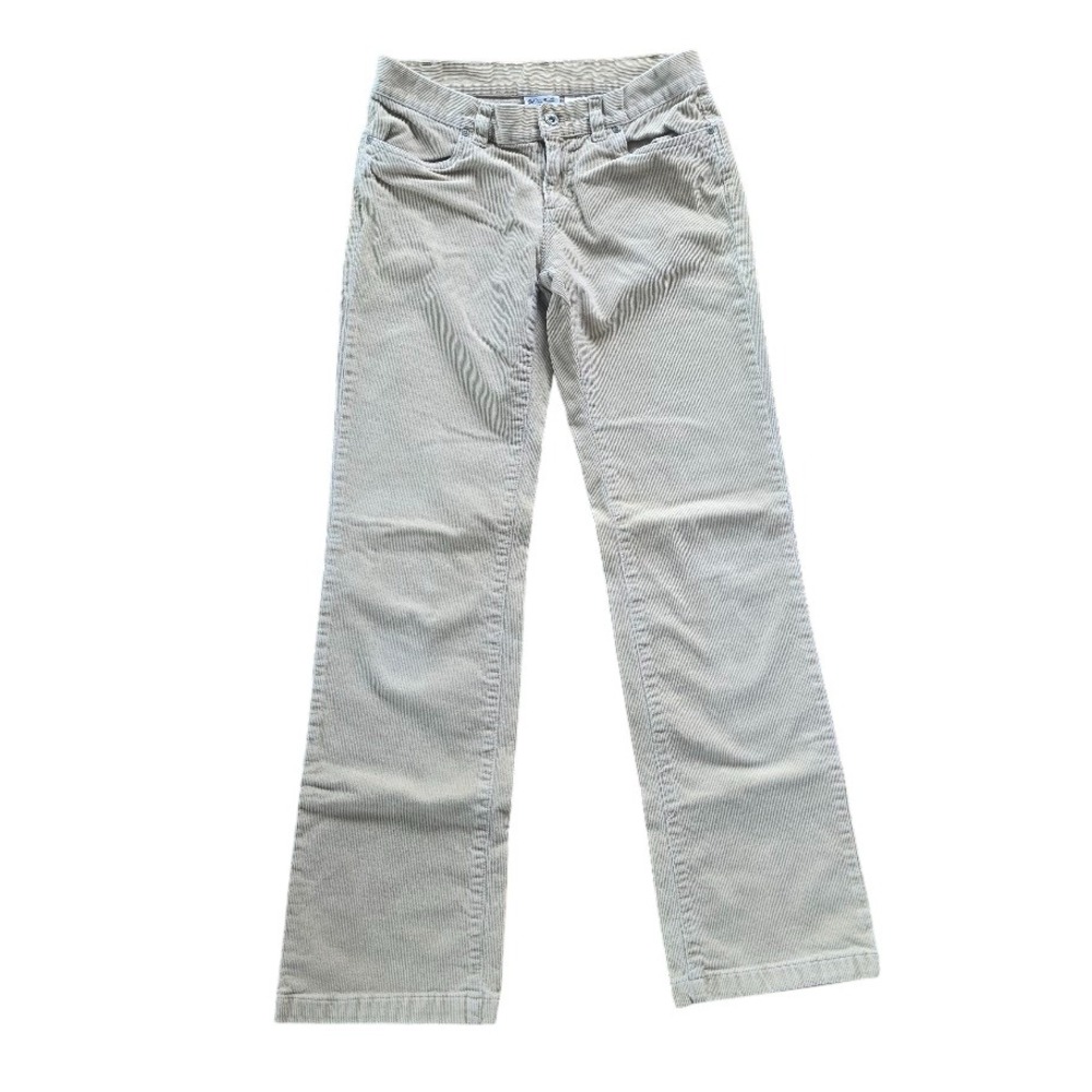 Columbia Corduroy Pants Women 4 Tan Straight Leg Stretch Gorpcore Hiking Utility